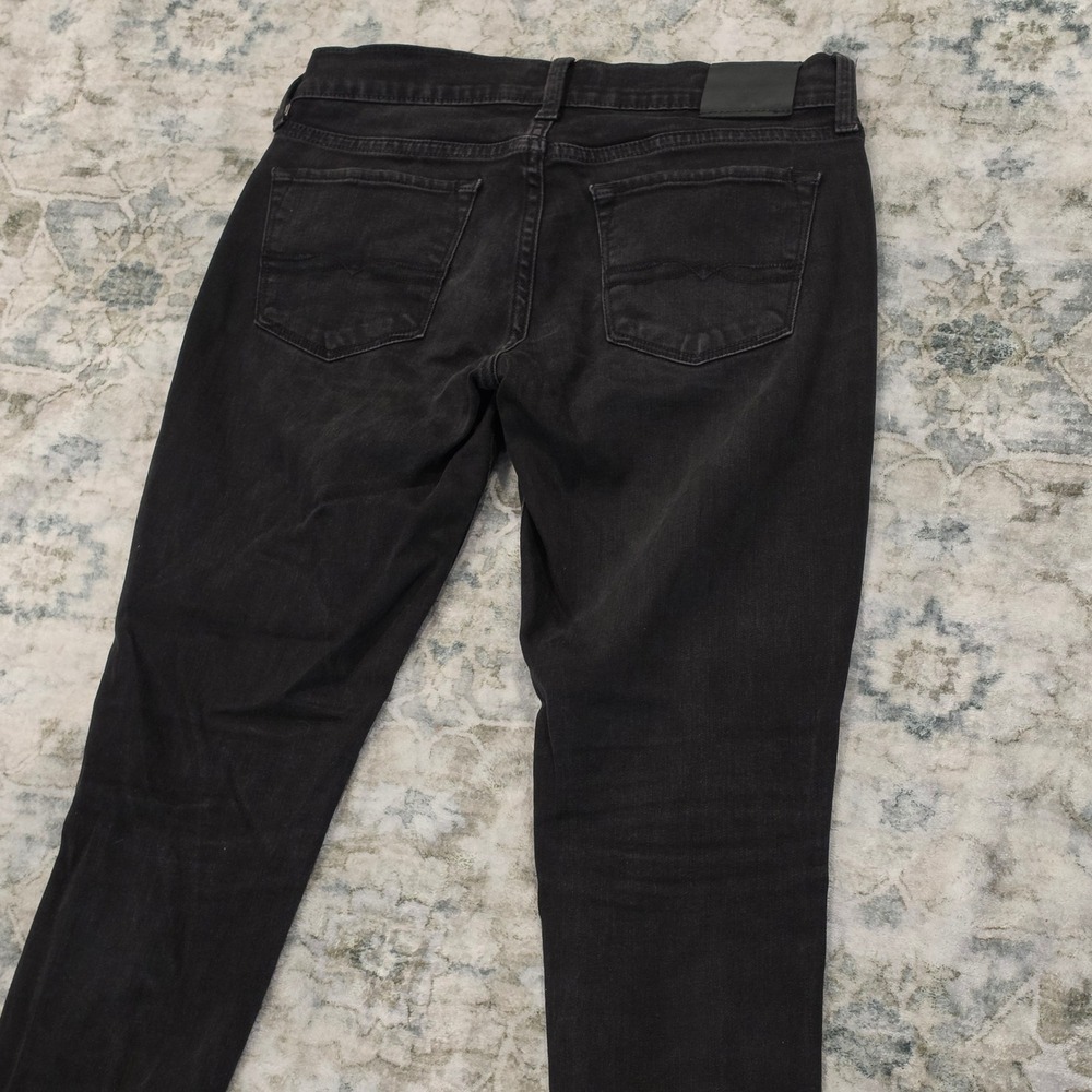 Lucky Brand Charlie Capri Black Skinny Jeans Womens 4/27 Mid Rise Stretch Denim